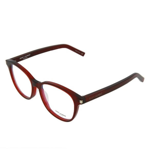 Saint Laurent Unisex Bordeaux Round Glasses!